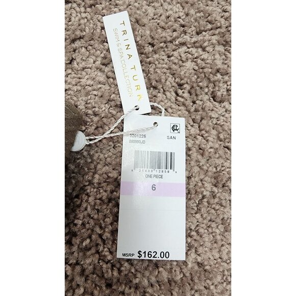 Trina Turk Swimsuit Empire Bandeau One Piece Bathing suit 6 - Picture 4 of 10